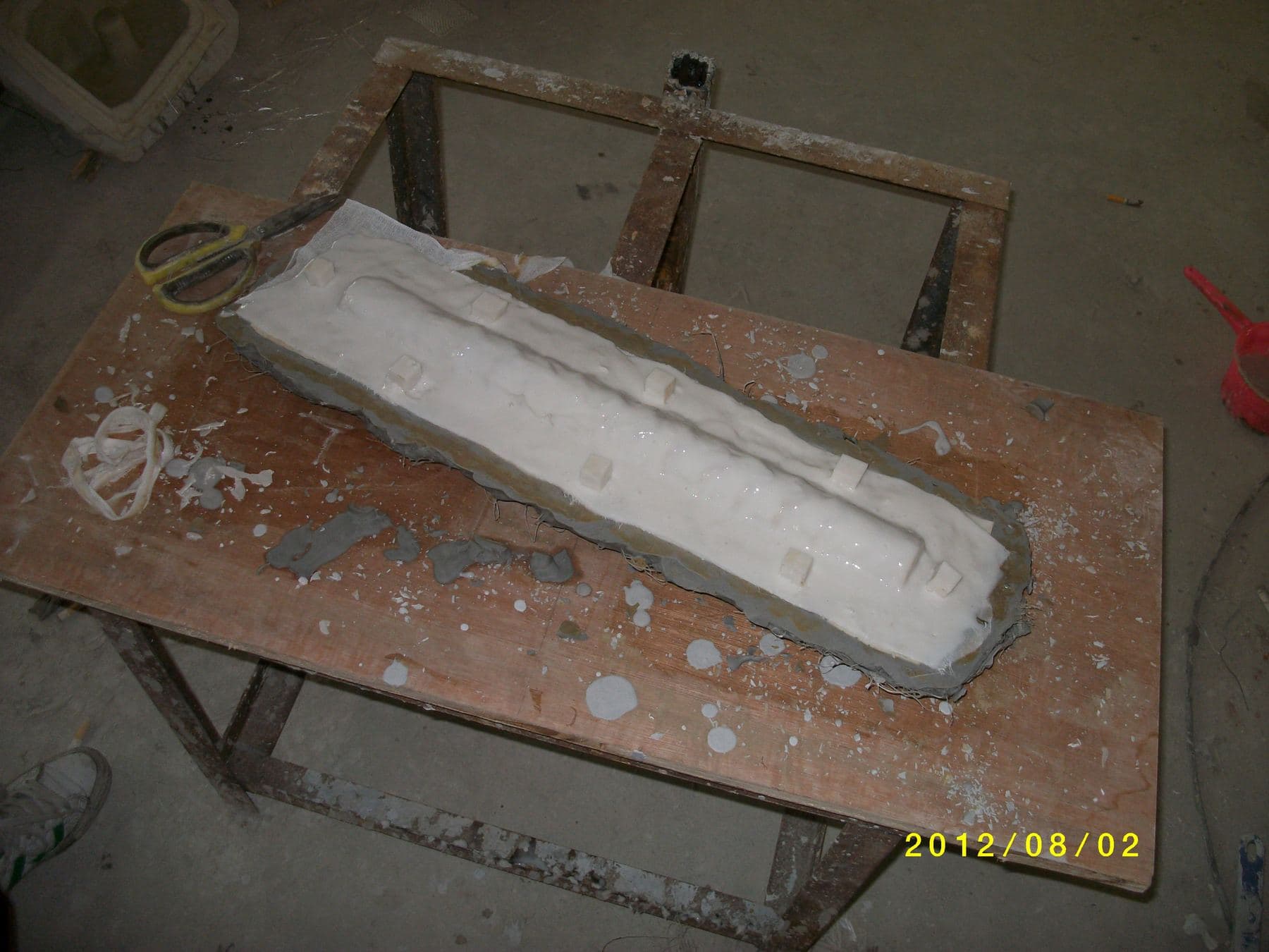 Clay Hammer Head and Handle 16