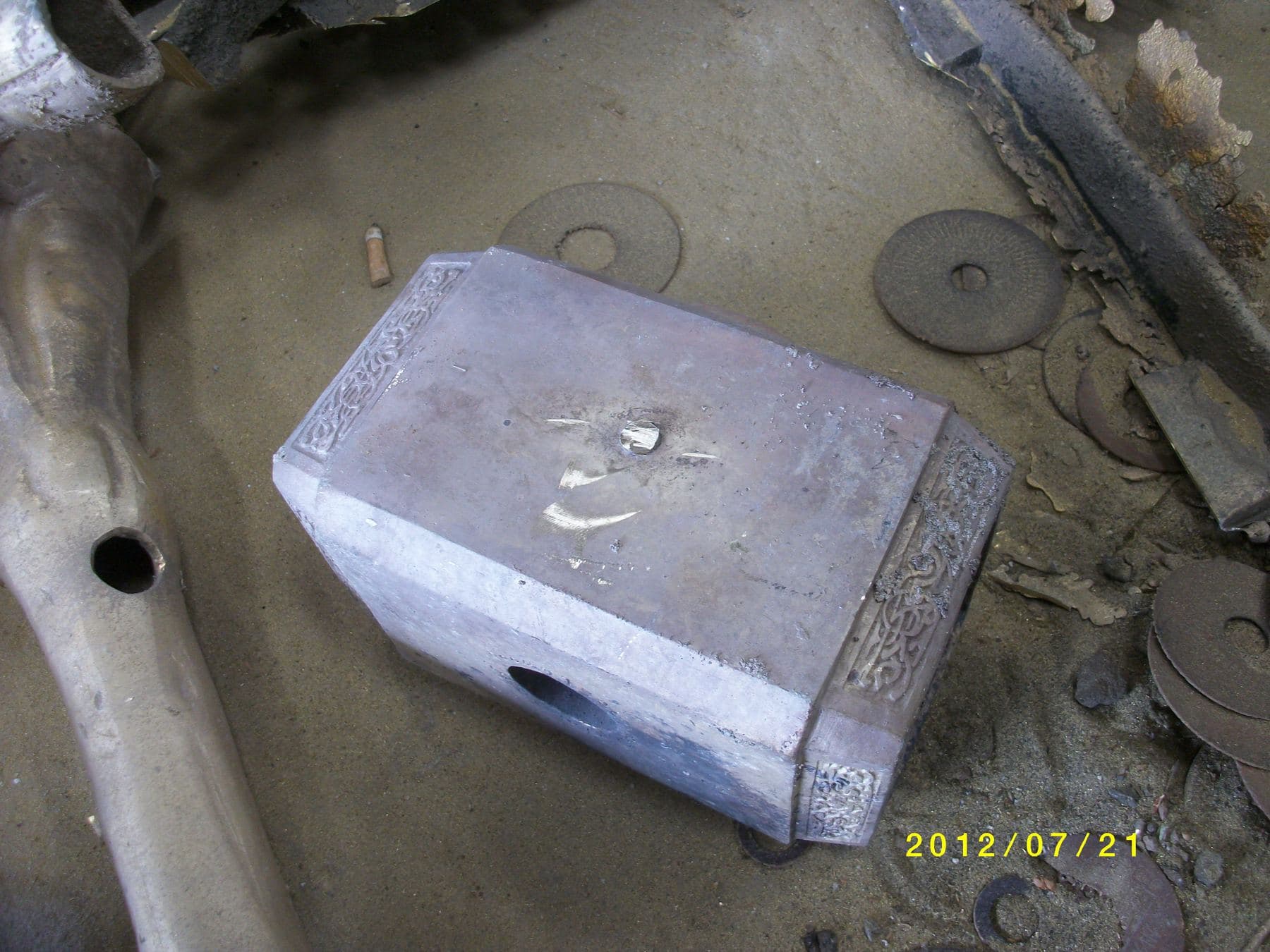 Clay Hammer Head and Handle 33