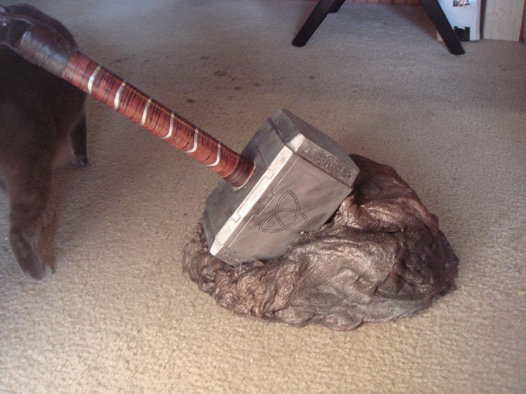 Clay Hammer Head and Handle 42