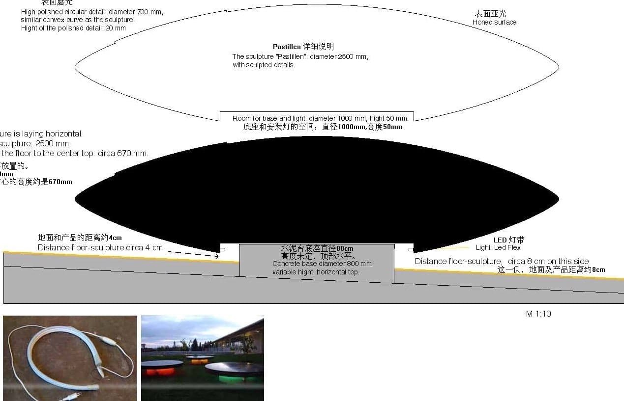 Viel Black Granite Plate